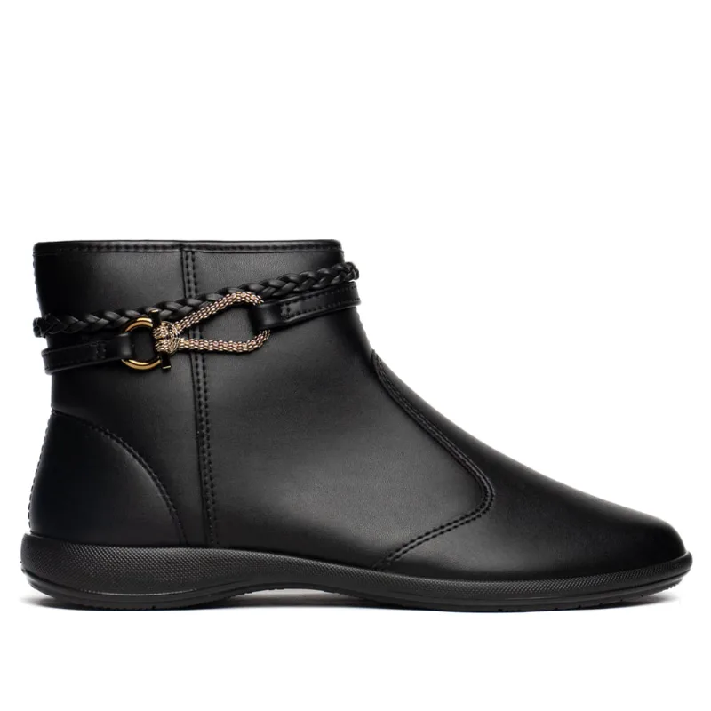 Bota Feminina Moleca Cano Curto Napa Preto - 34