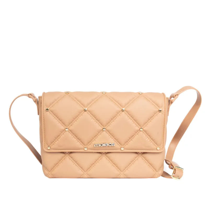 Bolsa Feminina Moleca Tiracolo Matelasse Pequena Nude - U