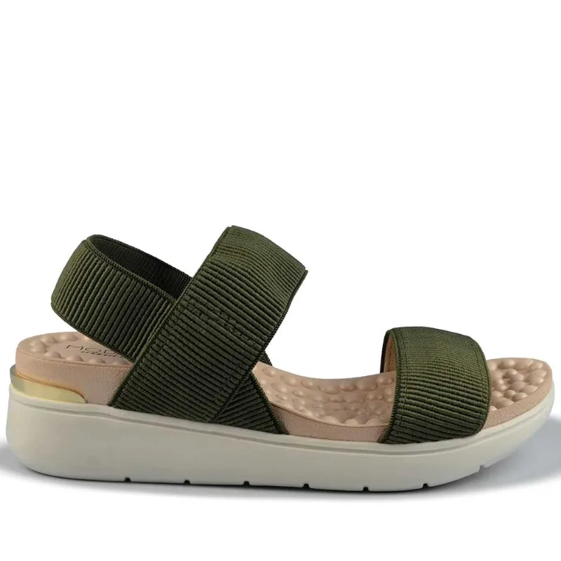 Sandália Papete Modare Feminina 7151.102 21177 ELASTICO OLIVA 39
