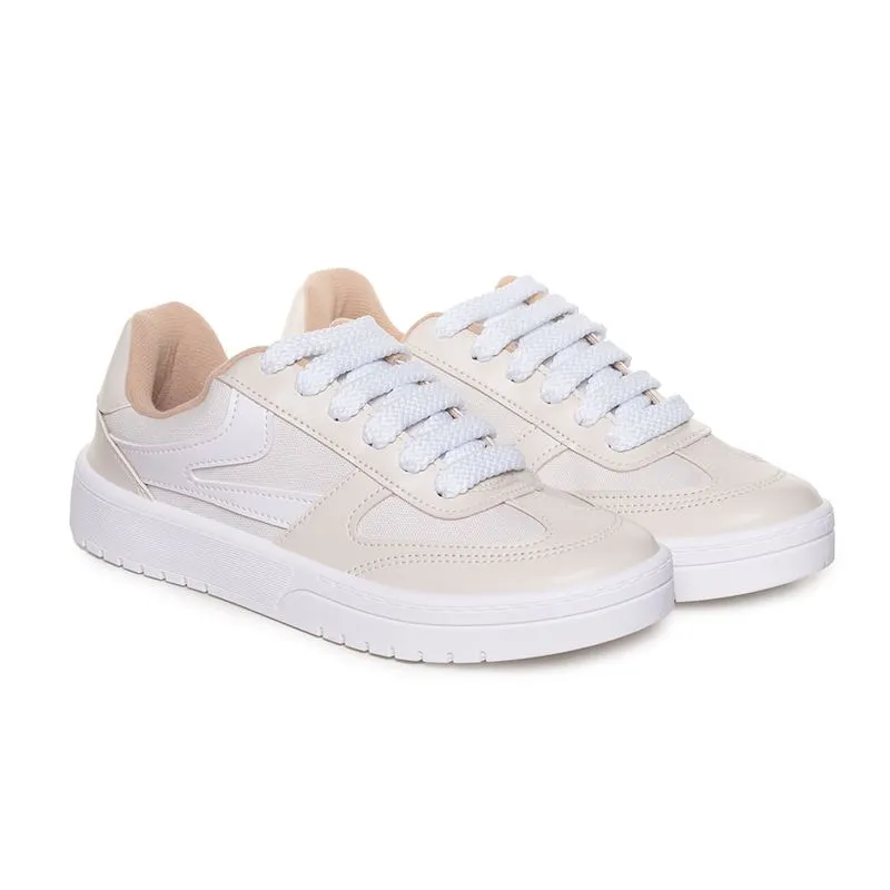 Tênis Casual Moleca Classic Conforto Feminino Branco 40