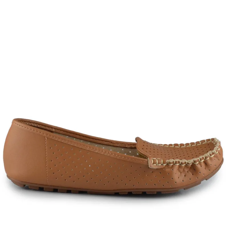 Mocassim Vizzano Feminino 1187.303 7286 PELICA CAMEL 40