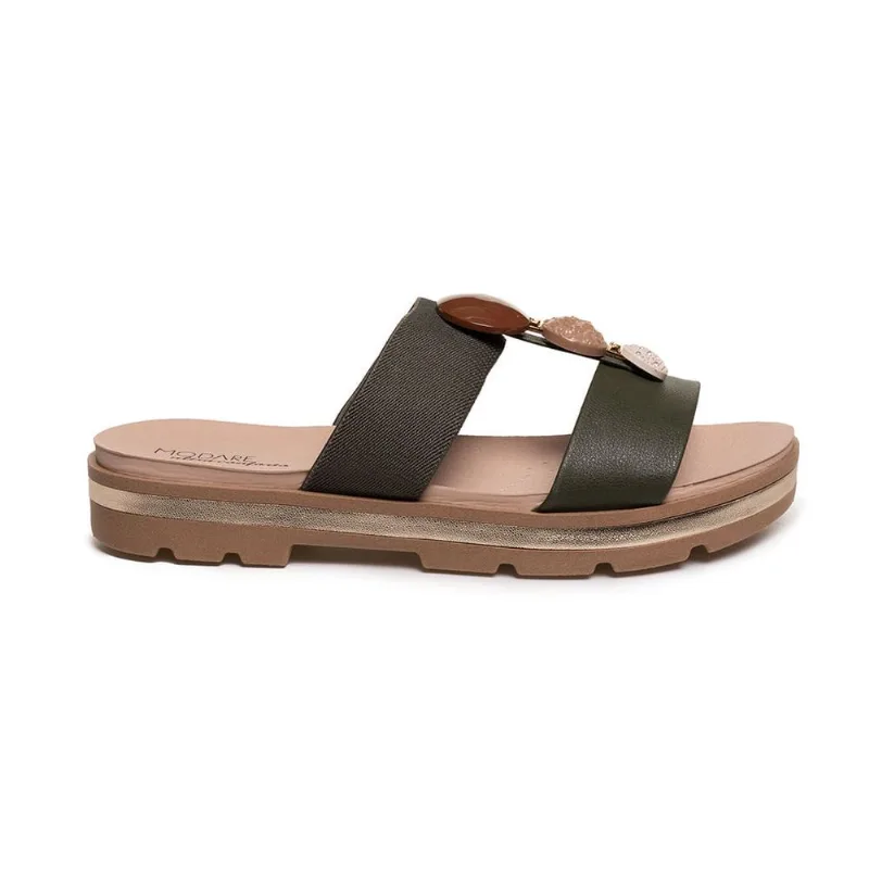 Tamanco Rasteiro Modare Casual Feminino Verde Oliva 38
