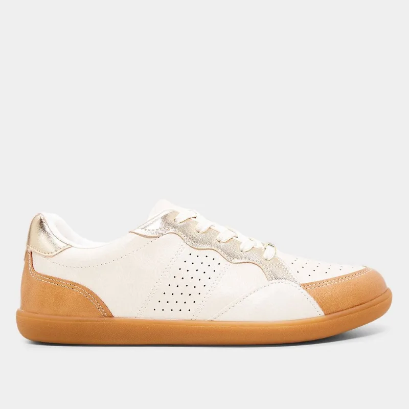 Tênis Vizzano Básico Feminino - Feminino - Branco+Marrom