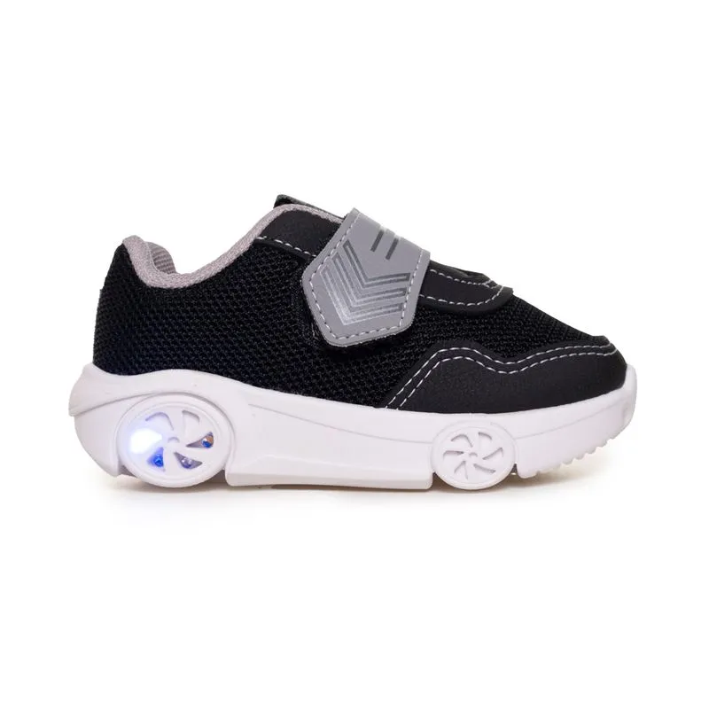 Tênis Casual Molekinho Rust Neo Infantil Preto PRETO/CINZA - 25