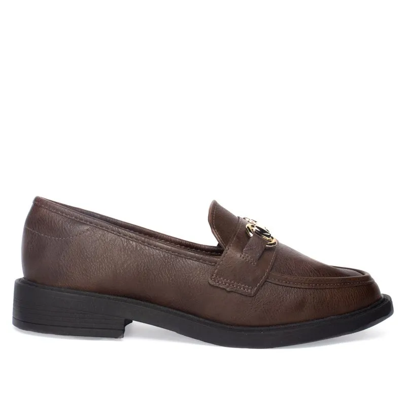 Mocassim Feminino Vizzano Napa Marrom Escuro - 39