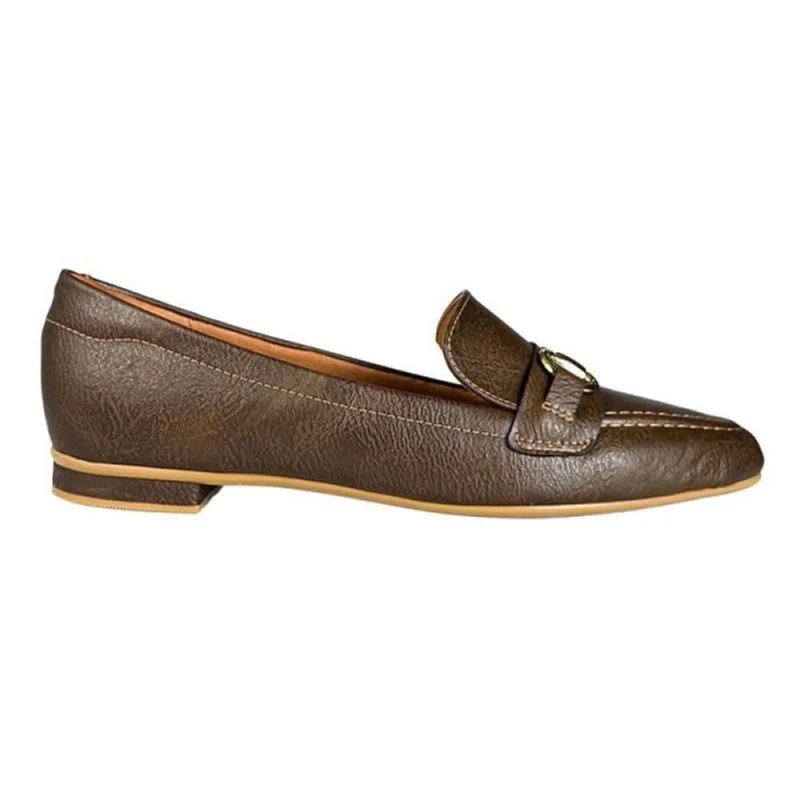 Sapato Mocassim Vizzano Enfeite Metalizado 38 / Marrom