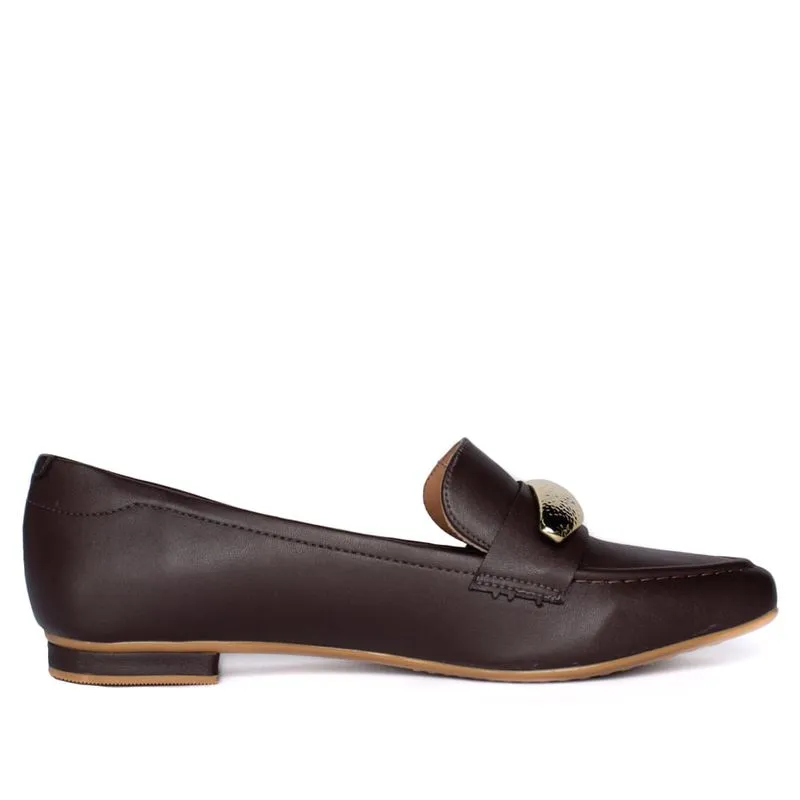 Mocassim Feminino Vizzano Marrom Escuro - 34