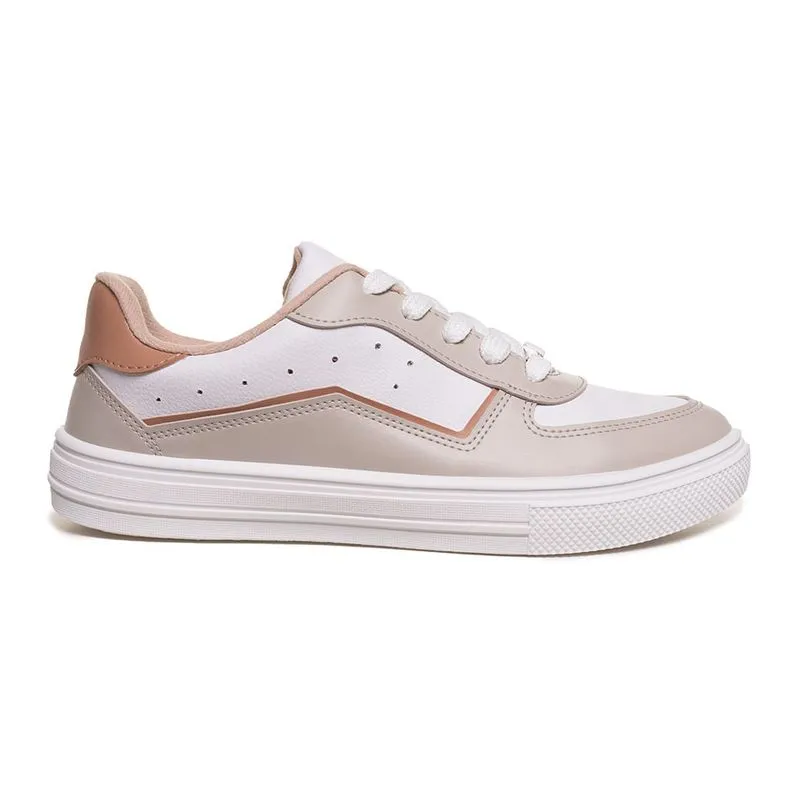 Tênis Moleca Floather Classic Feminino Bege 33