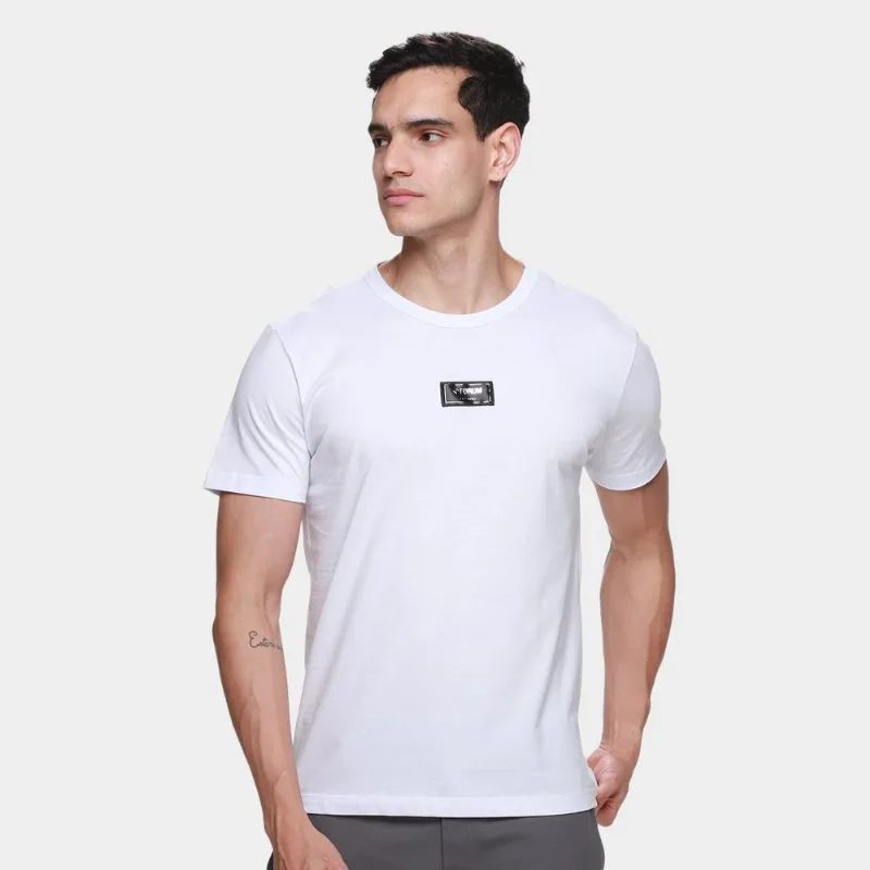 Camiseta Forum III Casual Masculina - Masculino - Branco