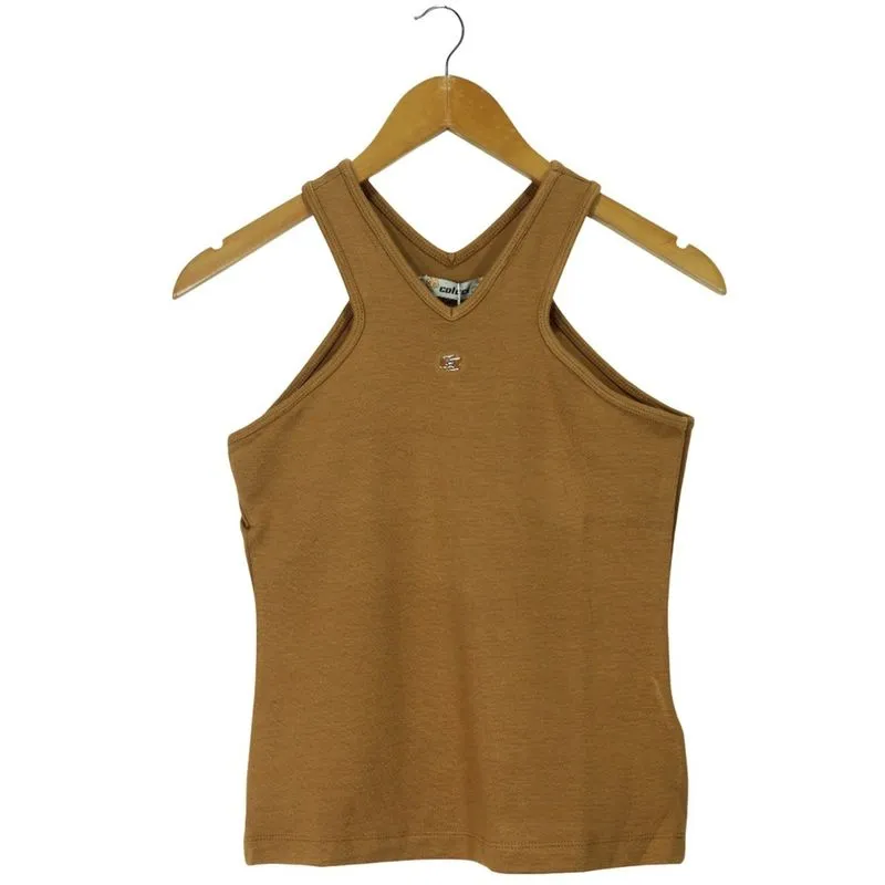 Regata Colcci Mangas Cavadas Marrom Feminina M / Marrom