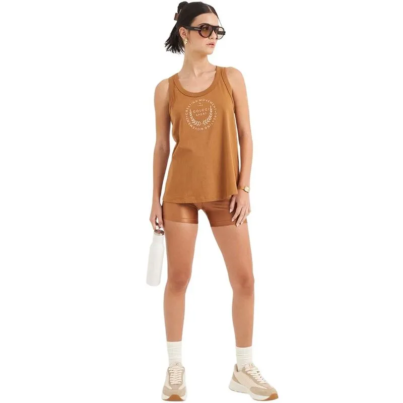 Regata Colcci Basic Comfort Marrom Feminina G / Marrom