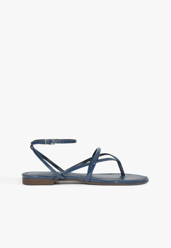 Diana Patent Sandal 6 / Blue / Patent