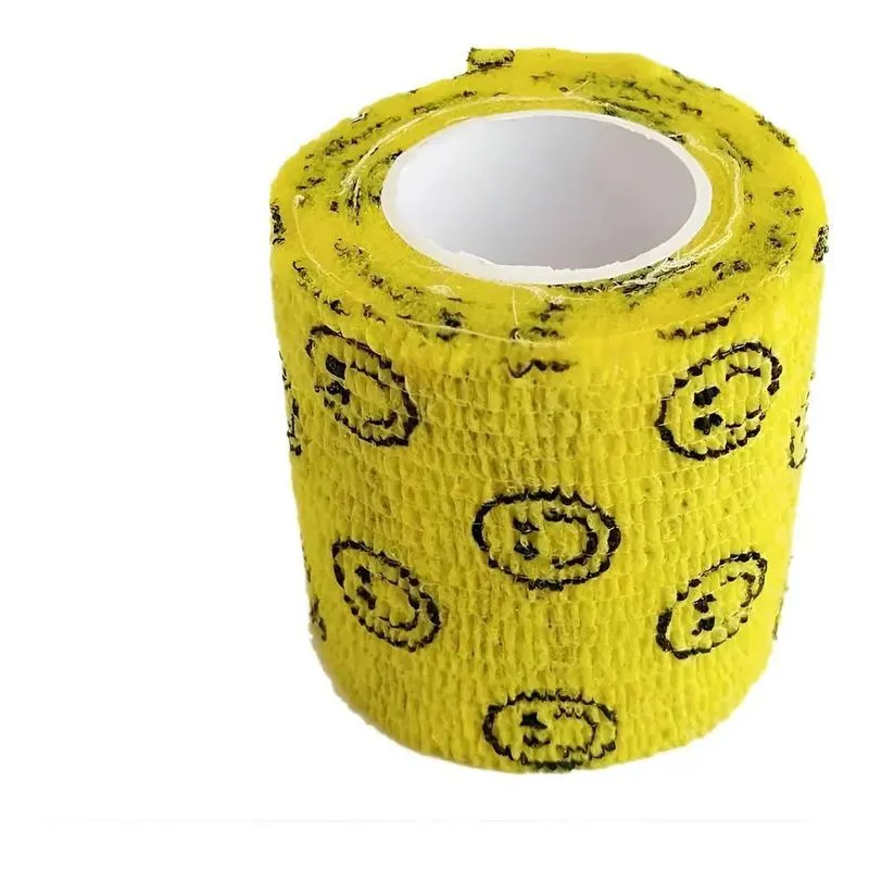 Bandagem Elástica Flexível S/ Látex 5cm X 4,5m Amarelo/emoj