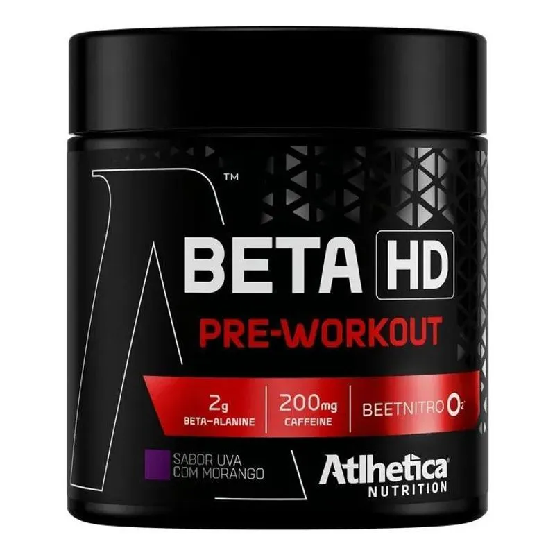 10x Pré Treino Beta Hd 240g - 2g Beta Alanina - Atlhetica