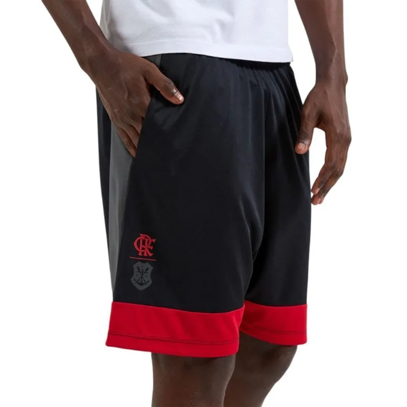 Bermuda Braziline Flamengo Fruir Masculina M / Preto