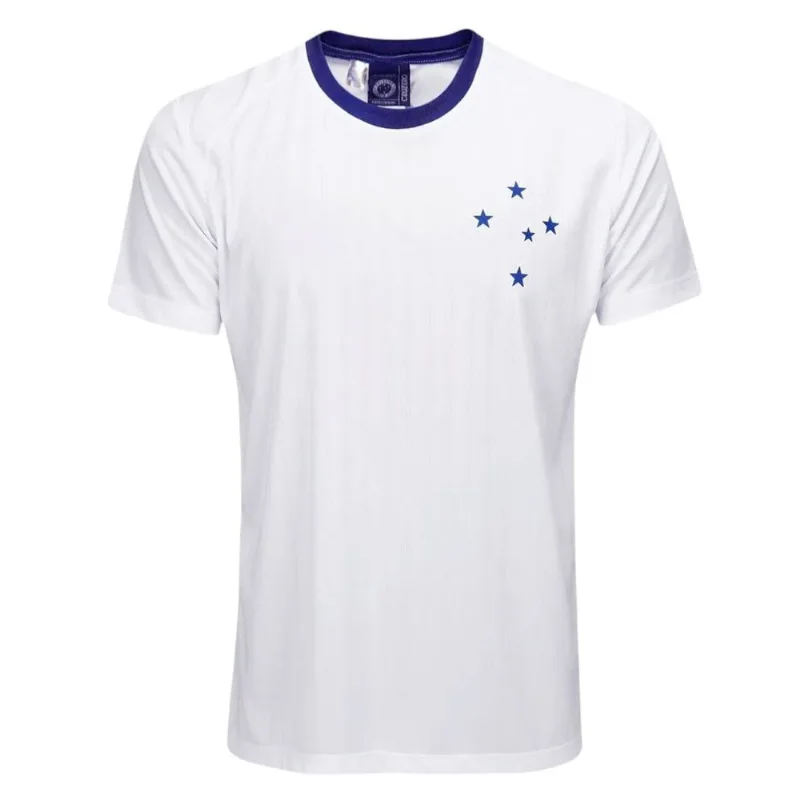 Camisa Braziline Cruzeiro Entrelaço Masculina G / Branco