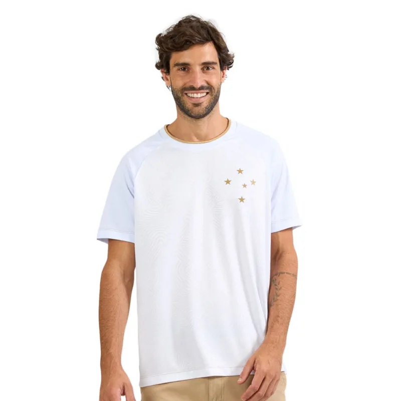 Camisa Braziline Cruzeiro Bio Masculina G / Branco
