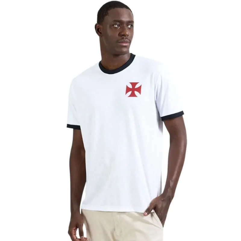 Camisa Braziline Vasco Costume Masculina M / Branco