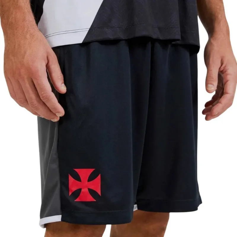Bermuda Braziline Vasco Teia Masculina G / Preto