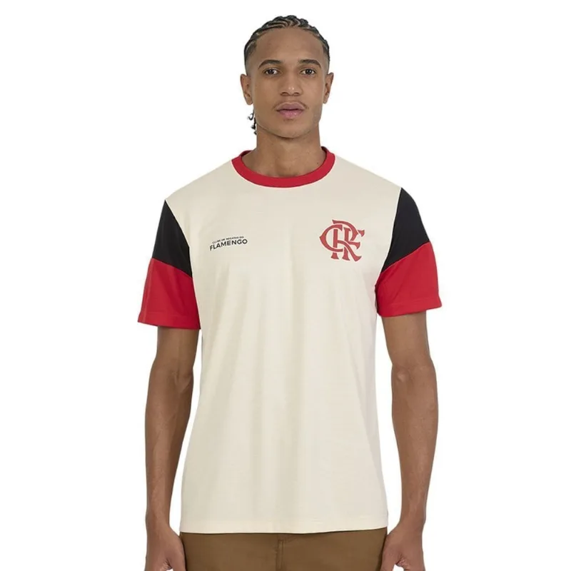 Camisa Braziline Flamengo Clamor Masculina P / Bege - Braziline