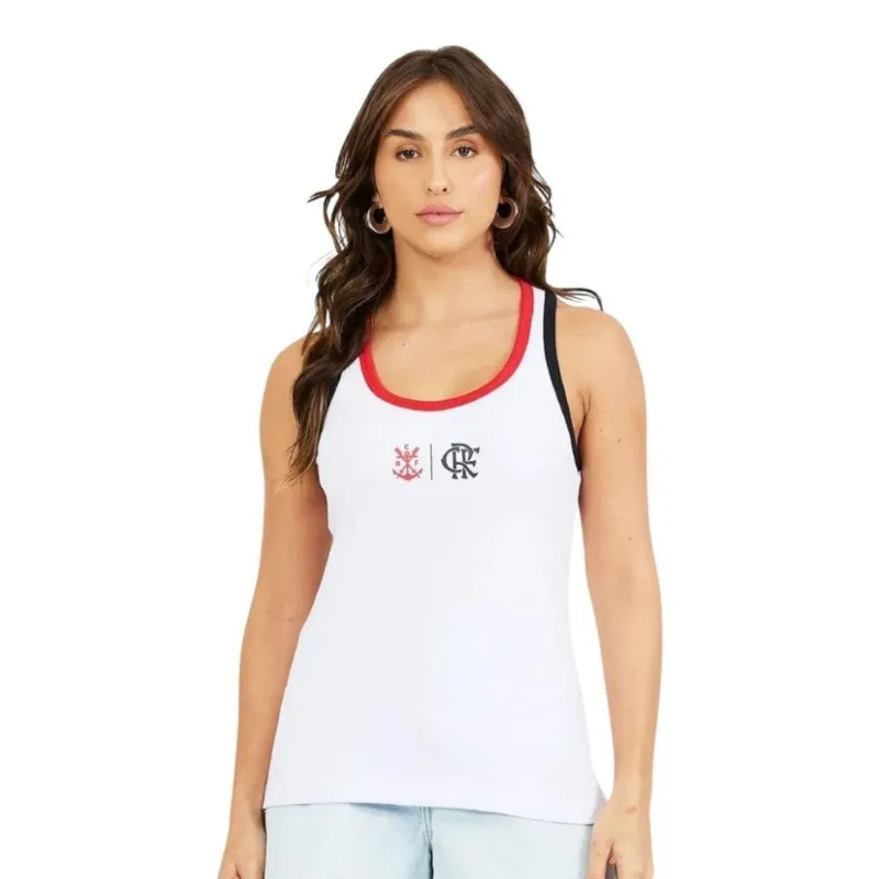 Regata Braziline Flamengo Impulso Feminina PP / Branco