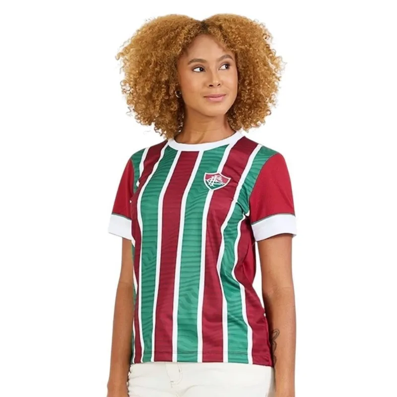 Camisa Braziline Fluminense Chiado Feminina GG / Bordô