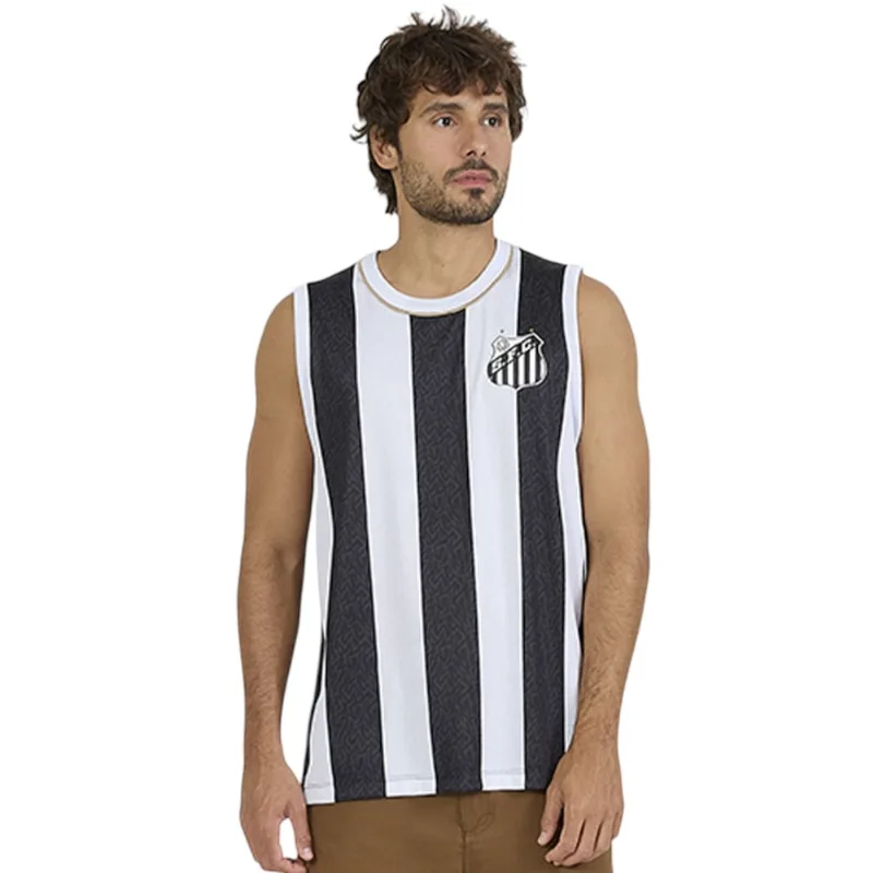 Regata Braziline Santos Presença Masculino M / Preto