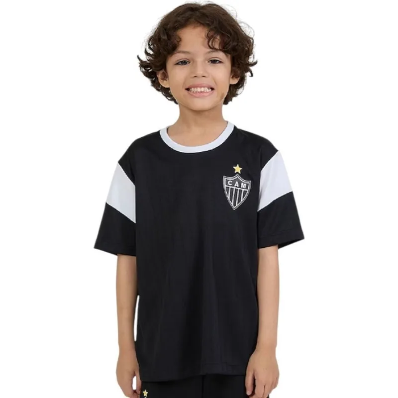 Camisa Braziline Atlético Mineiro Estremecer Infantil 12 / Preto