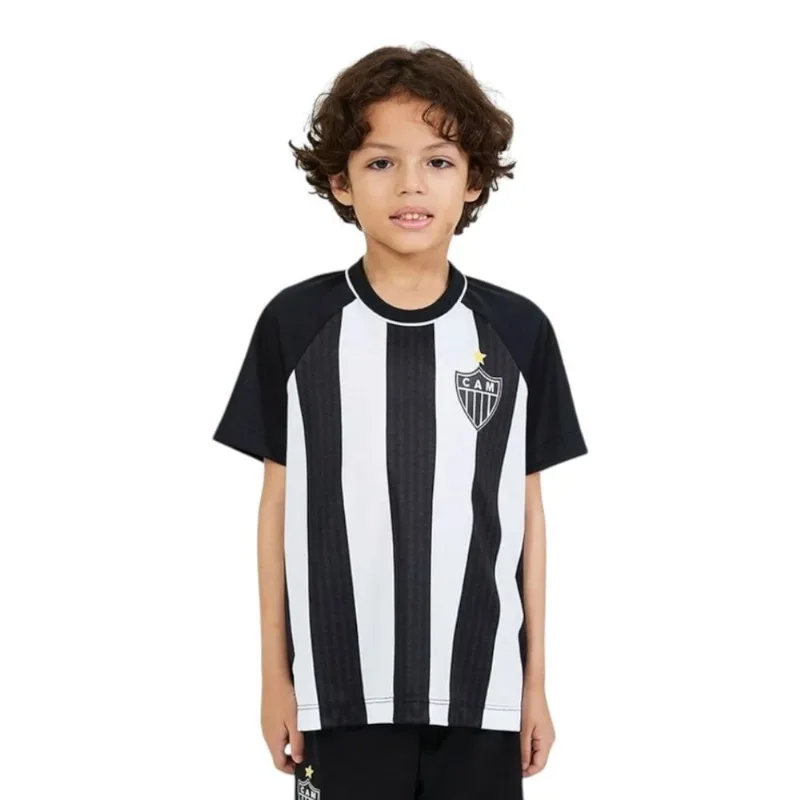 Camisa Braziline Atlético Mineiro Berro Infantil 6 / Preto