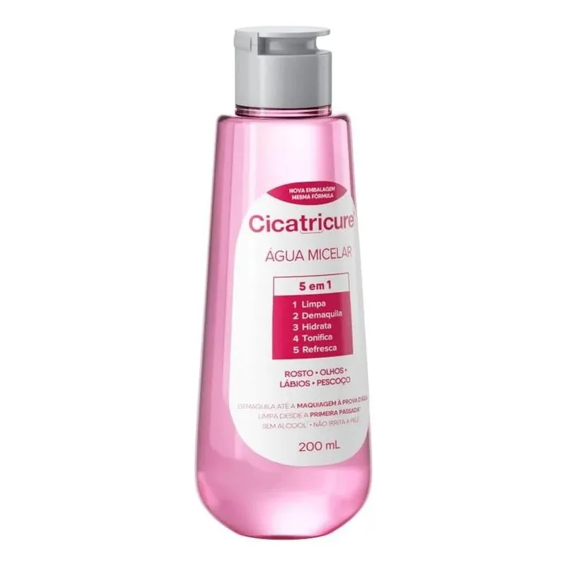 5x Água Micelar Limpeza Facial 200ml Cicatricure