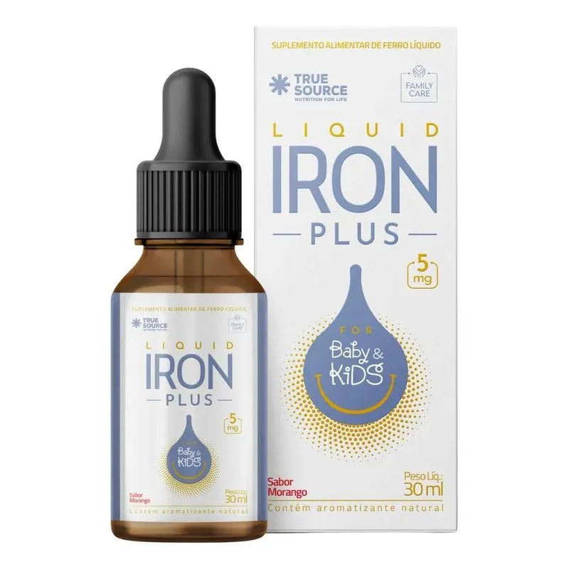 Liquid Iron Plus Multivitamínico Infantil Ferro True Surce