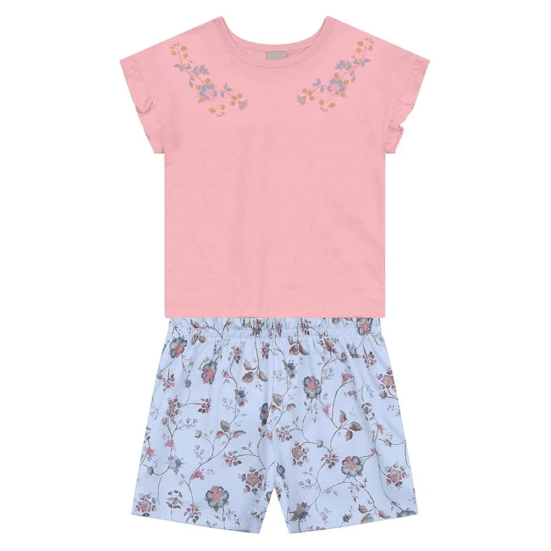 Conjunto infantil menina de flores Mundi - 10