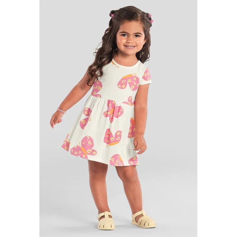 Vestido infantil menina de borboletinha Brandili - 6