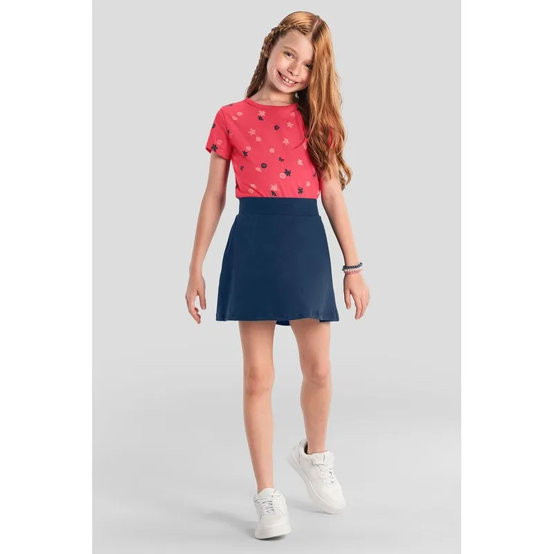Blusa infantil menina estrelada em meia malha Brandili - 8