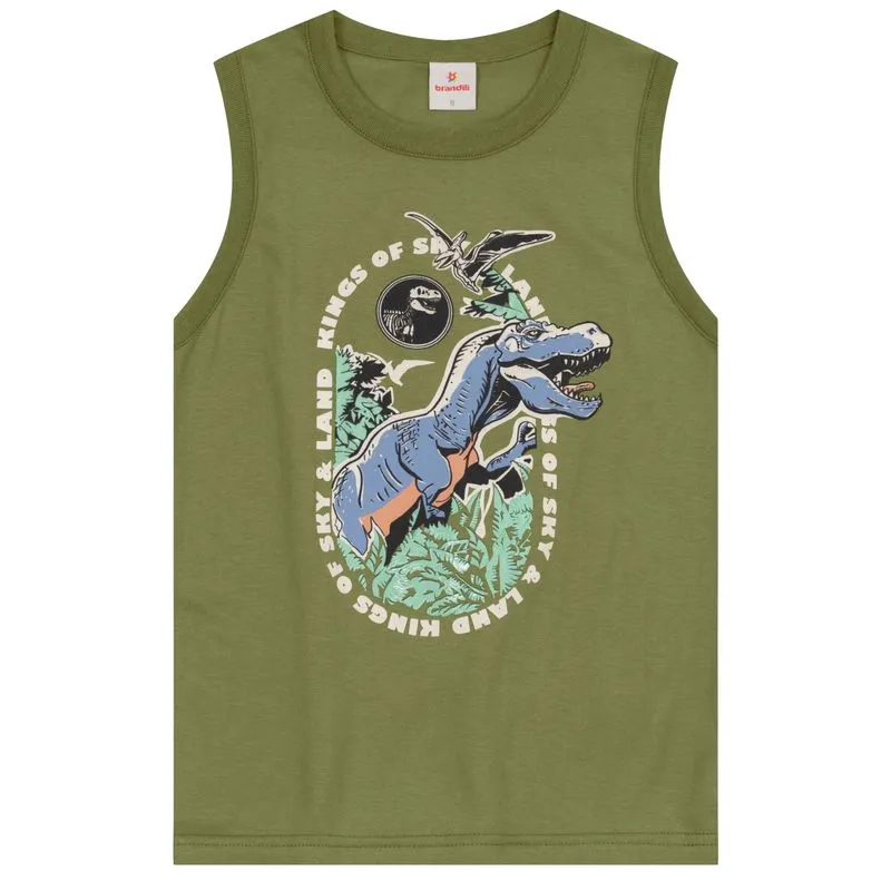 Regata infantil menino de dinossauro em gel Brandili - 6