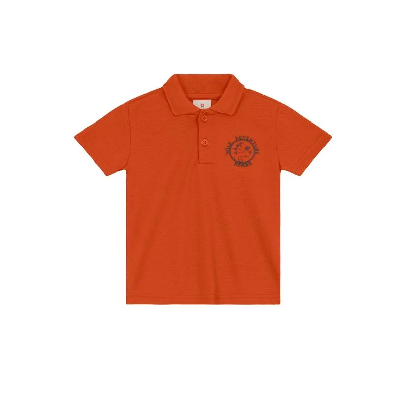 Camisa polo infantil menino com bordado Brandili - 6