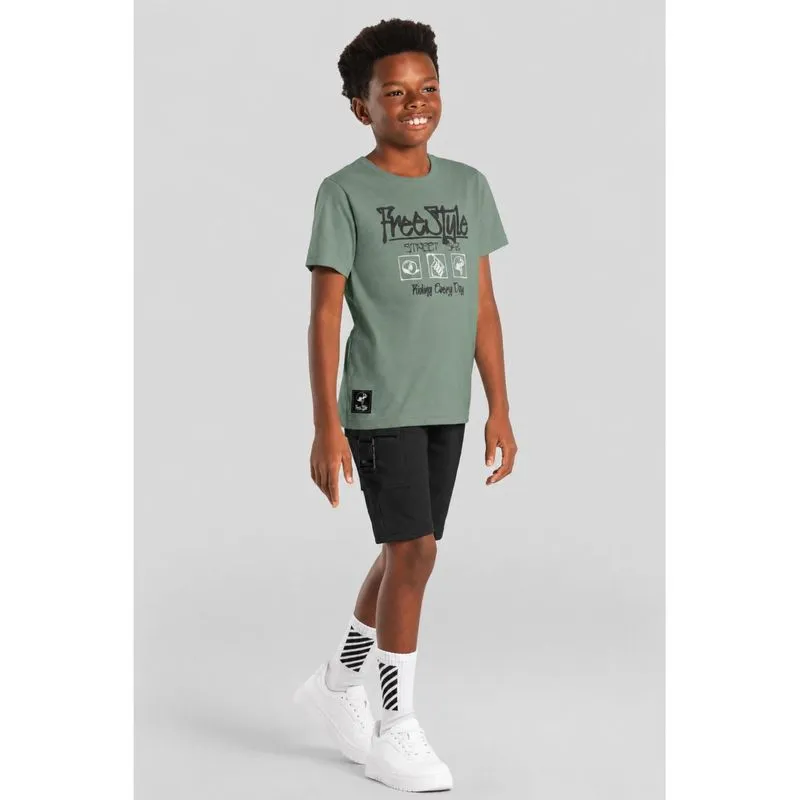 Conjunto infantil menino de skate em puff Brandili - 12