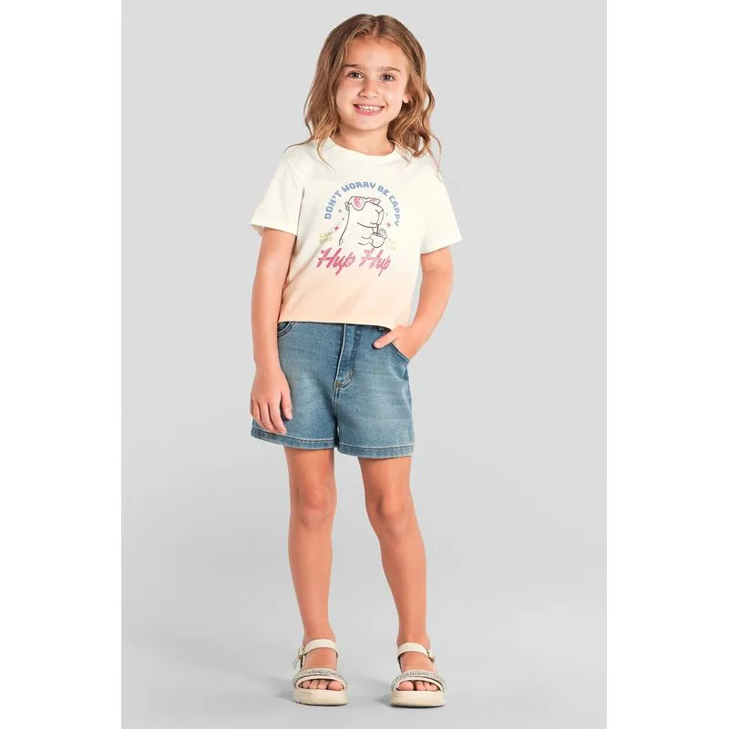 Blusa infantil menina brilhante de capivara Brandili - 8