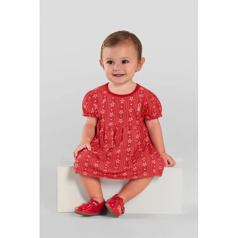 Vestido bebê menina floral Brandili Baby - M