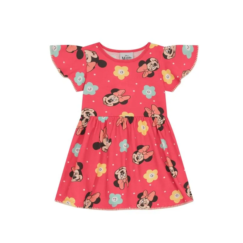 Vestido infantil menina da Minnie Mouse Brandili - 1