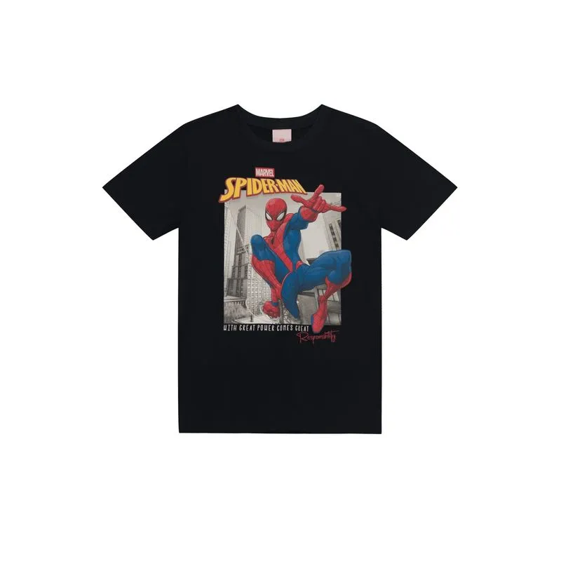 Camiseta infantil menino do Homem-Aranha Brandili - 10