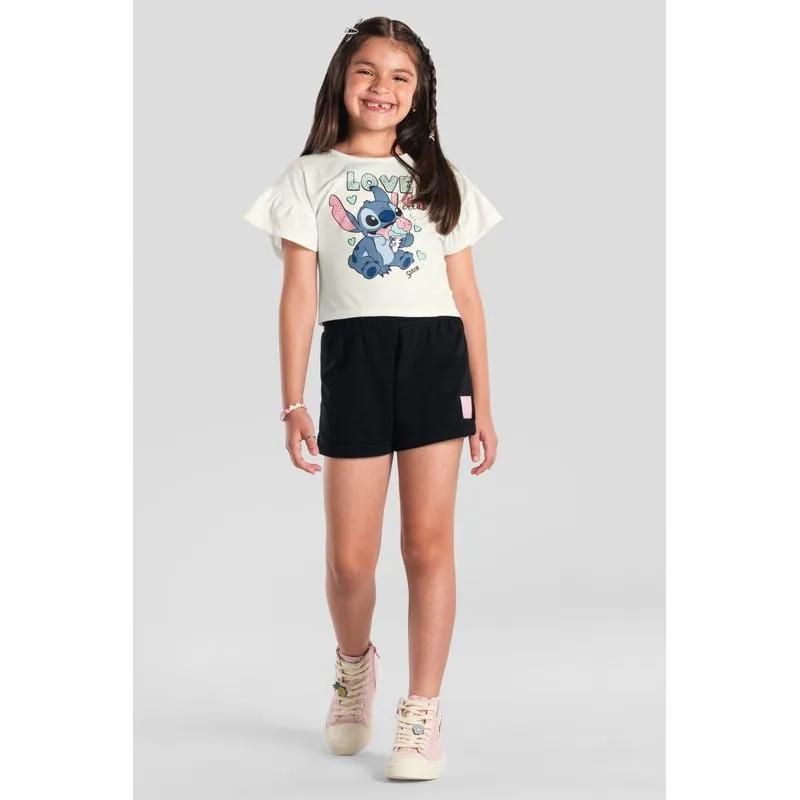 Conjunto infantil menina do Stitch Brandili 10