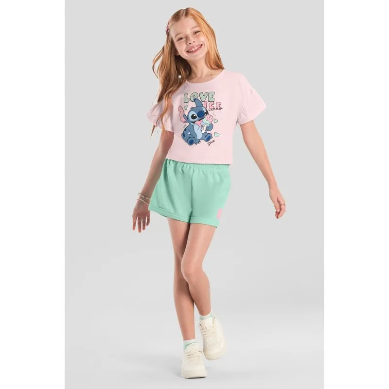 Conjunto infantil menina do Stitch Brandili 6