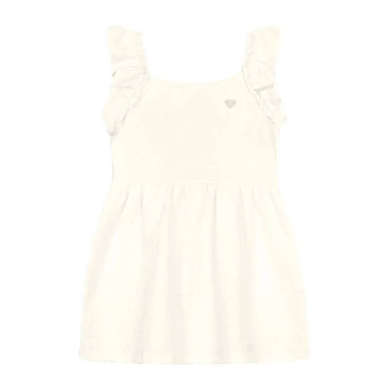 Vestido infantil menina em cotton texturizado Brandili - 2