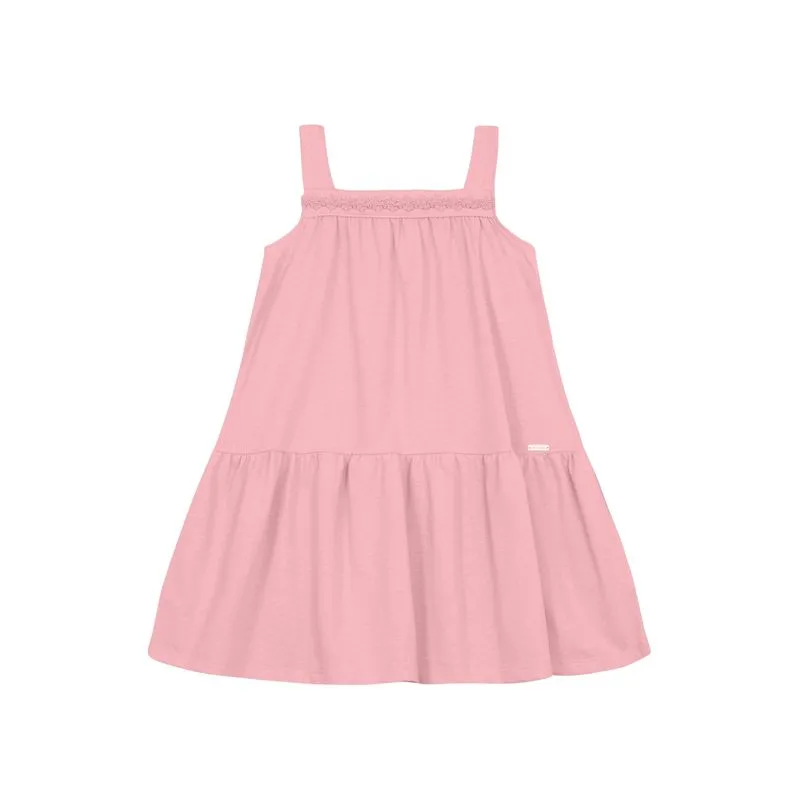 Vestido infantil menina malha artesanal Mundi - 16