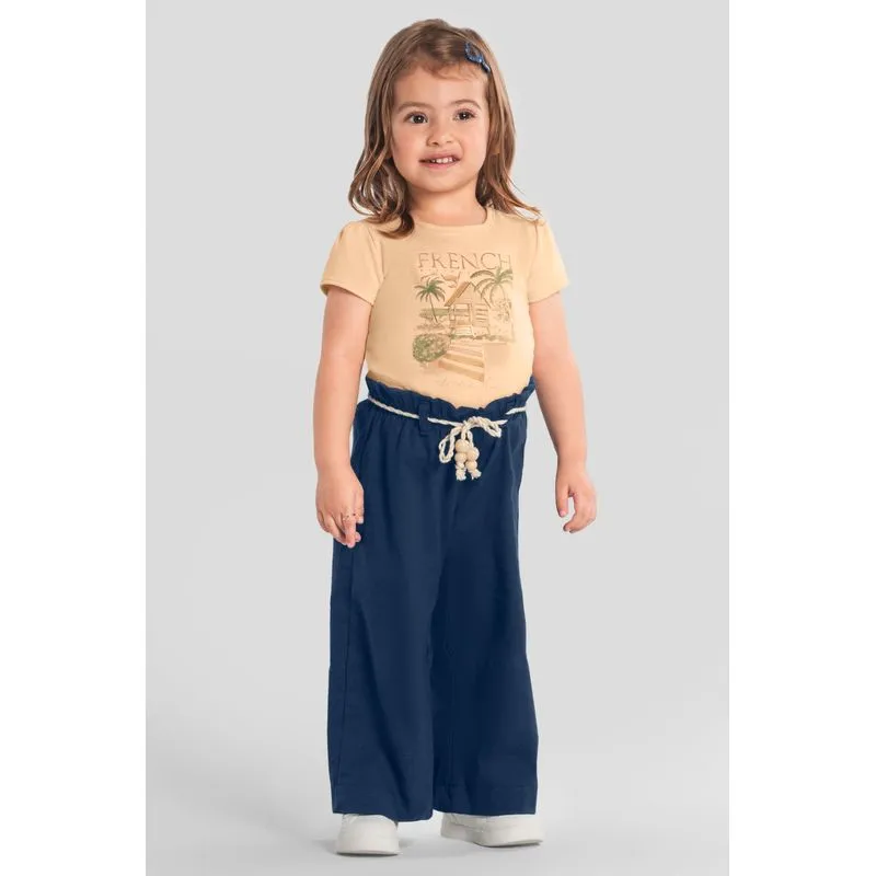 Conjunto infantil menina metalizado Mundi - 2