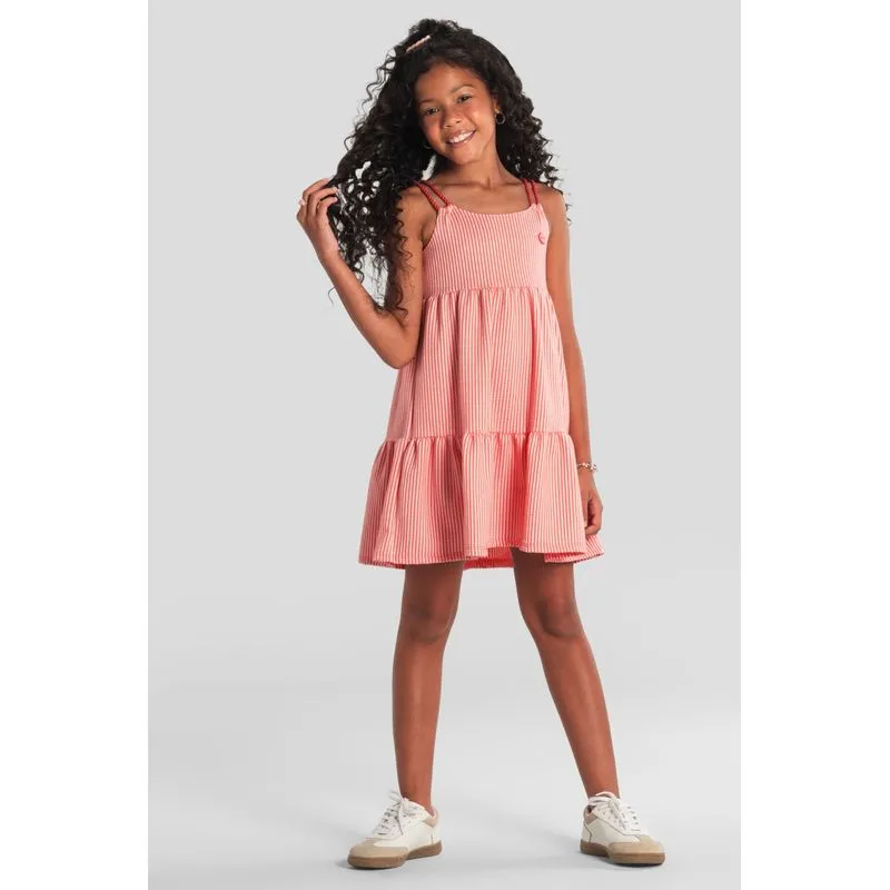 Vestido feminino listrado em fio tinto Brandili - 6