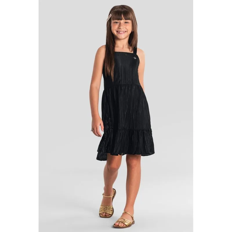 Vestido infantil menina plissado Brandili - 10