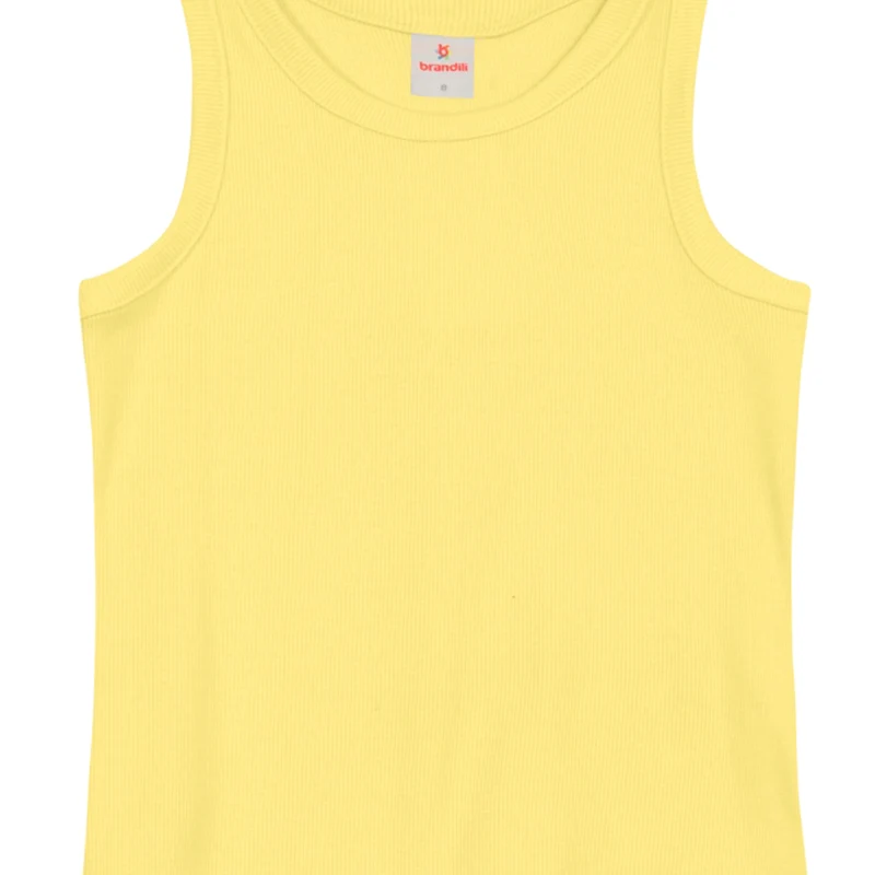 Regata Em Ribana Canelada Brandili Feminino 04 / Menina / Amarelo
