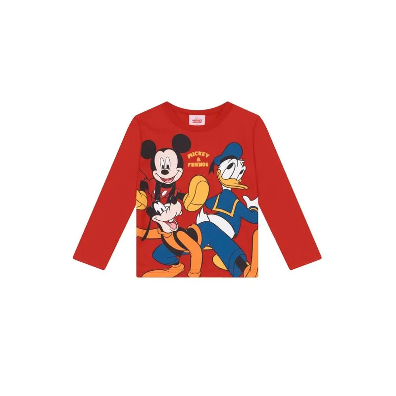 Camiseta infantil menino em meia malha Brandili -2